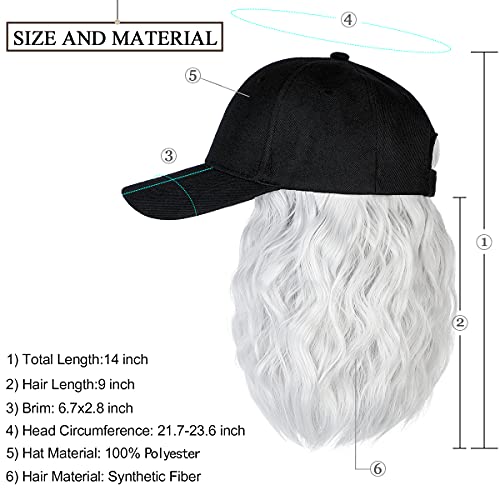 Baseball Cap Hair with 14 Inch Wavy Hair - Image 48