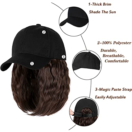 Baseball Cap Hair with 14 Inch Wavy Hair - Image 5