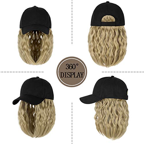 Baseball Cap Hair with 14 Inch Wavy Hair - Image 8