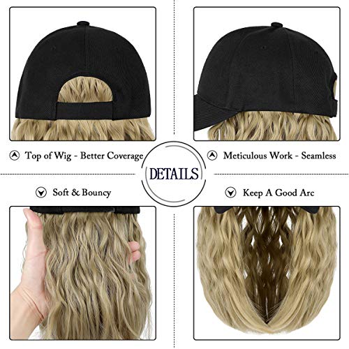 Baseball Cap Hair with 14 Inch Wavy Hair - Image 9