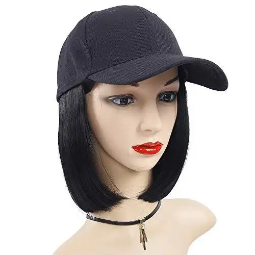 Baseball Cap Wig with Synthetic Hair Extension - Image 4
