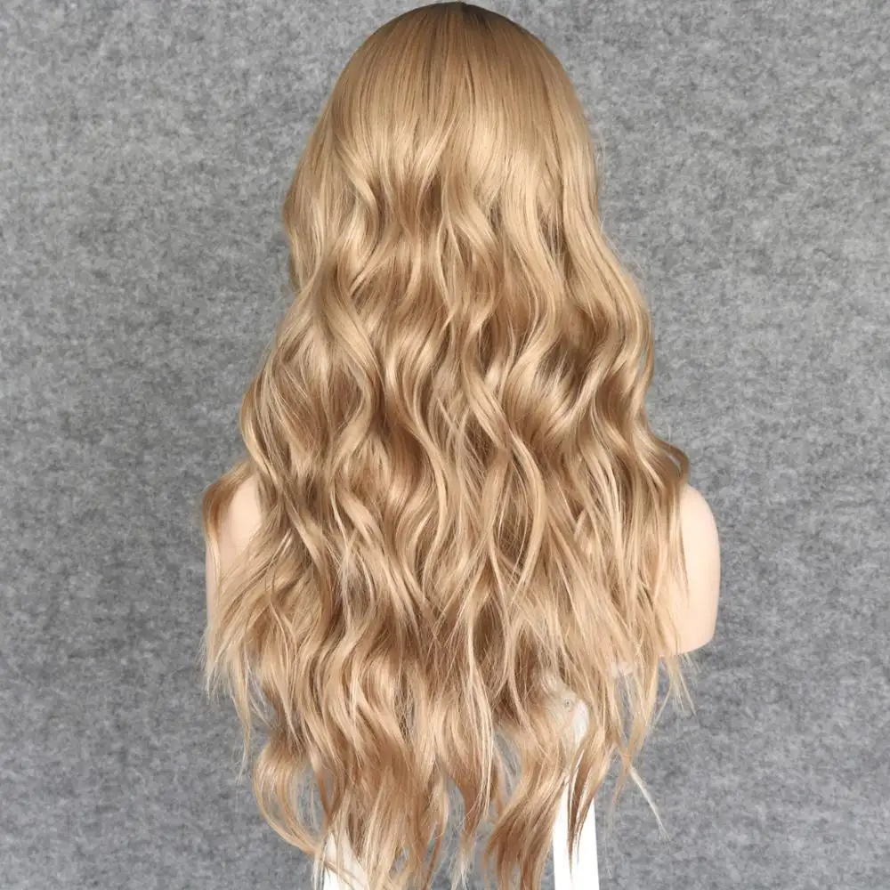 Beach Waves Long Wavy Synthetic Lace Front Wig - Image 4