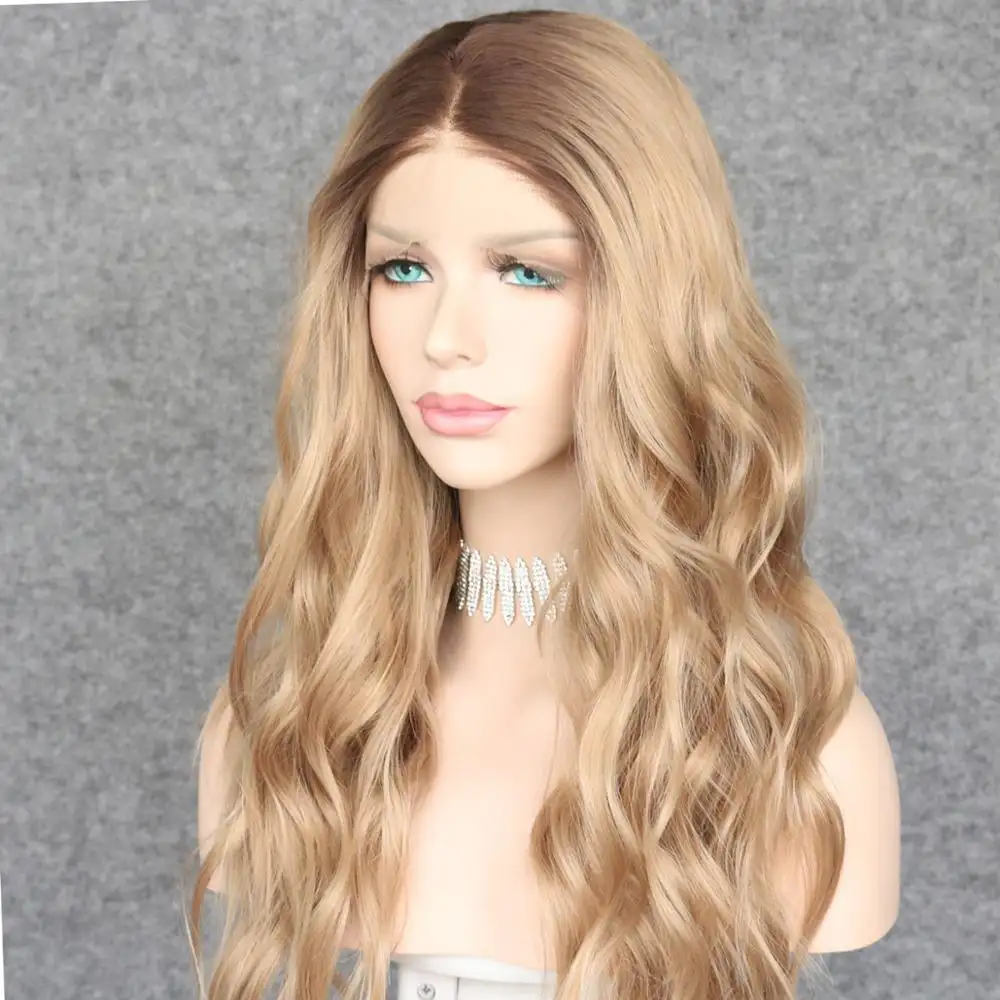 Beach Waves Long Wavy Synthetic Lace Front Wig - Image 5