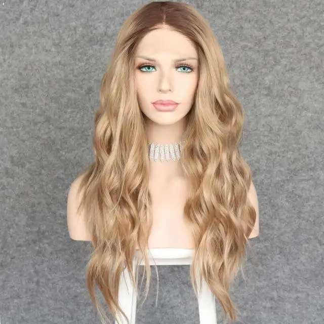 Beach Waves Long Wavy Synthetic Lace Front Wig - Image 8