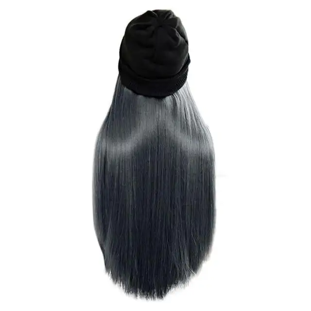 Beanie Hat Wig With 28 Inch Hair Attached - Image 11