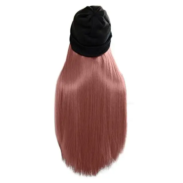 Beanie Hat Wig With 28 Inch Hair Attached - Image 12