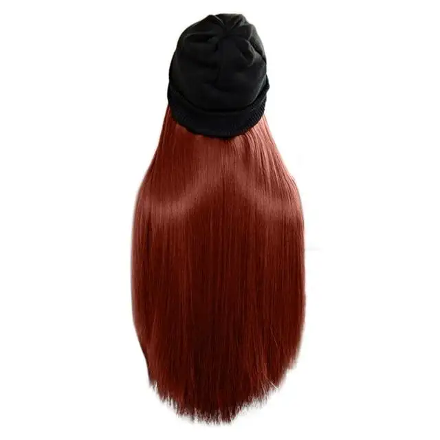 Beanie Hat Wig With 28 Inch Hair Attached - Image 14