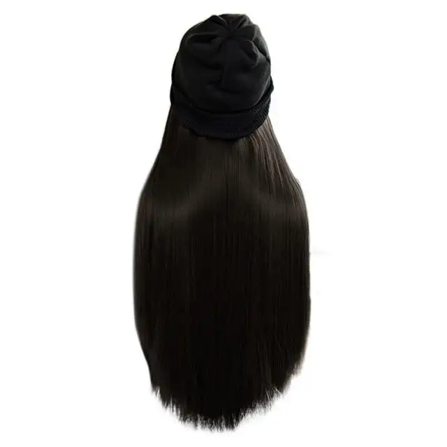 Beanie Hat Wig With 28 Inch Hair Attached - Image 7