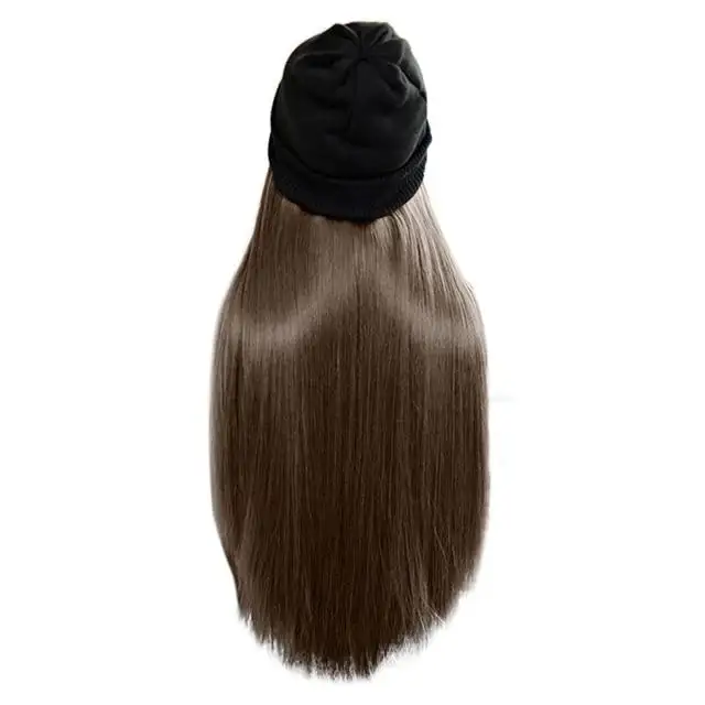 Beanie Hat Wig With 28 Inch Hair Attached - Image 8