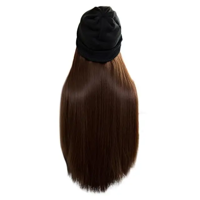 Beanie Hat Wig With 28 Inch Hair Attached - Image 9