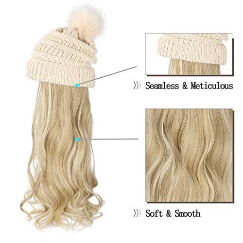 Beanie Hat with Hair Extensions - Image 10