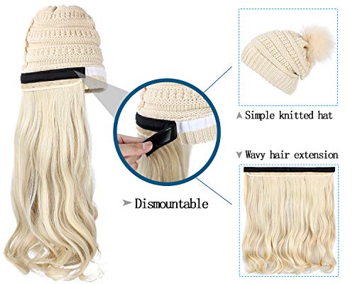 Beanie Hat with Hair Extensions - Image 11