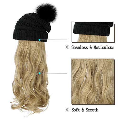 Beanie Hat with Hair Extensions - Image 15