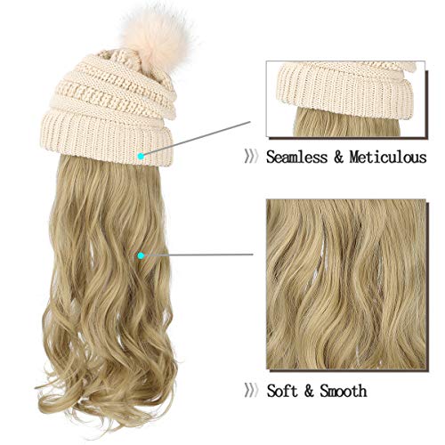 Beanie Hat with Hair Extensions - Image 19