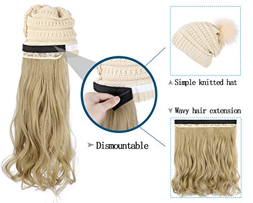 Beanie Hat with Hair Extensions - Image 20