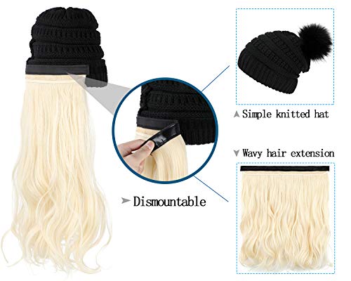 Beanie Hat with Hair Extensions - Image 23