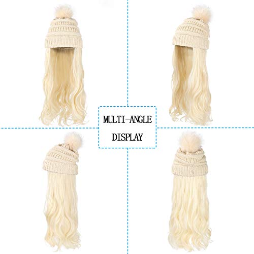 Beanie Hat with Hair Extensions - Image 25