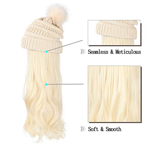 Beanie Hat with Hair Extensions - Image 26