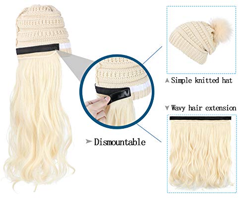 Beanie Hat with Hair Extensions - Image 27