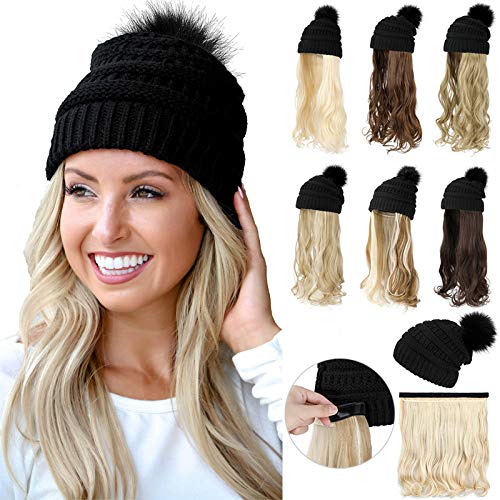 Beanie Hat with Hair Extensions - Image 28