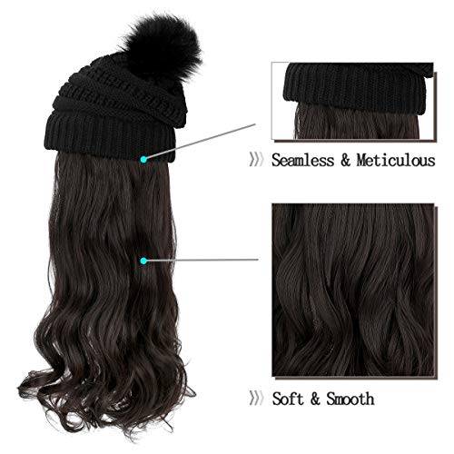 Beanie Hat with Hair Extensions - Image 30