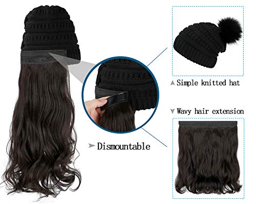 Beanie Hat with Hair Extensions - Image 31