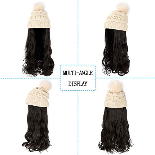 Beanie Hat with Hair Extensions - Image 32
