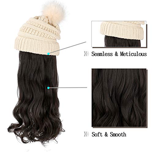 Beanie Hat with Hair Extensions - Image 33