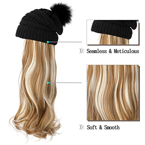 Beanie Hat with Hair Extensions - Image 35