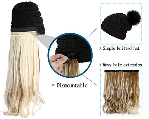 Beanie Hat with Hair Extensions - Image 36