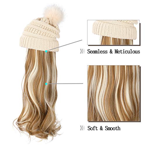 Beanie Hat with Hair Extensions - Image 38