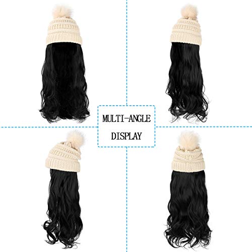 Beanie Hat with Hair Extensions - Image 41