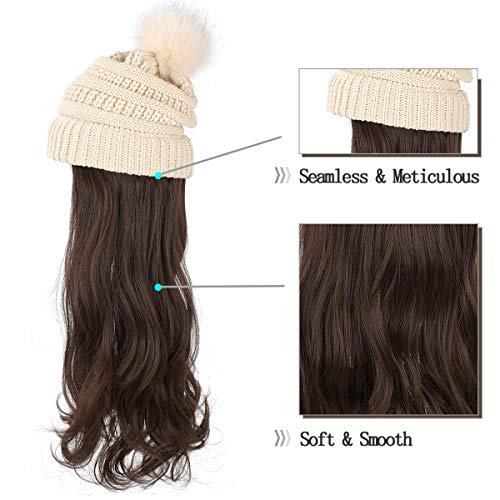 Beanie Hat with Hair Extensions - Image 45