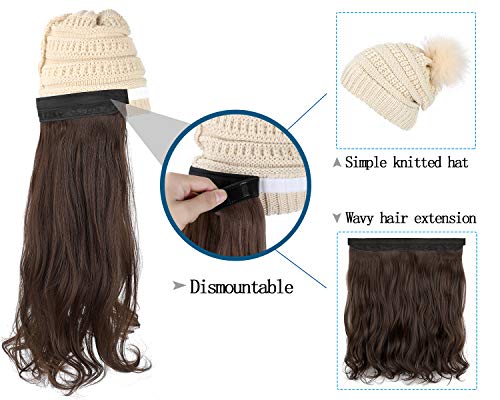 Beanie Hat with Hair Extensions - Image 46