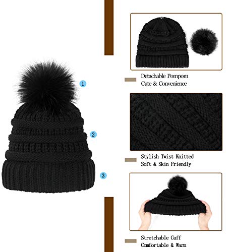 Beanie Hat with Hair Extensions - Image 5