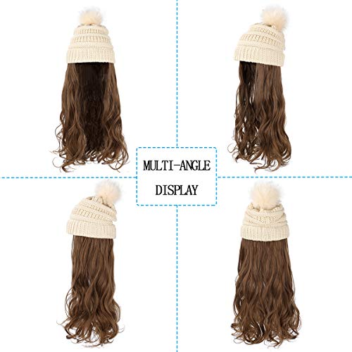 Beanie Hat with Hair Extensions - Image 50