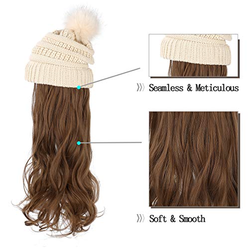 Beanie Hat with Hair Extensions - Image 51
