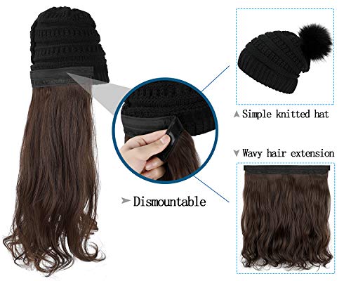 Beanie Hat with Hair Extensions - Image 55