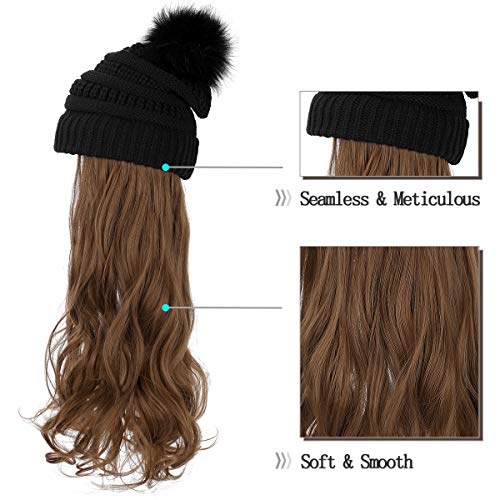 Beanie Hat with Hair Extensions - Image 58