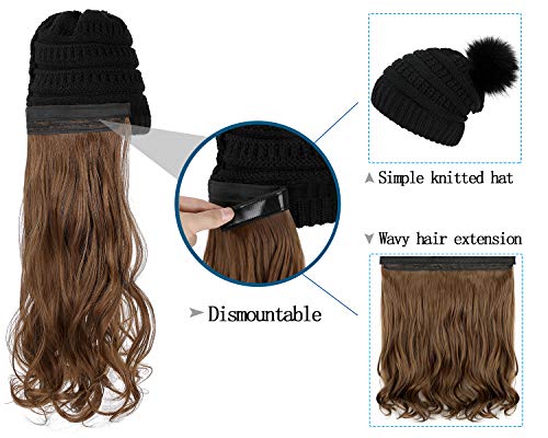 Beanie Hat with Hair Extensions - Image 59