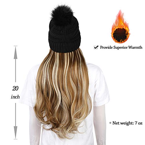 Beanie Hat with Hair Extensions - Image 6