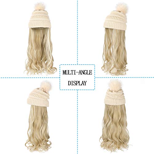 Beanie Hat with Hair Extensions - Image 9