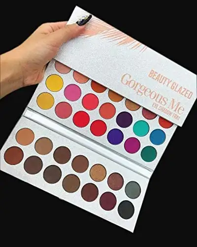 Makeup Set Eyeshadow Palette, Brushes, Sponge - Image 4