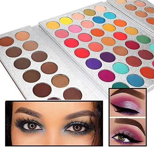 Makeup Set Eyeshadow Palette, Brushes, Sponge - Image 6