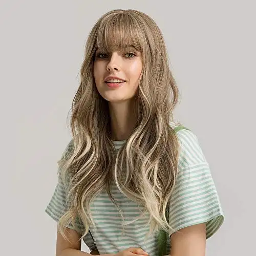 Becca Long Mixed Blond Synthetic Wig - Image 2