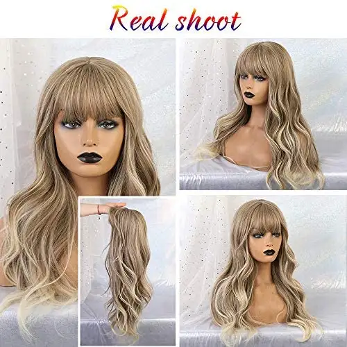 Becca Long Mixed Blond Synthetic Wig - Image 5