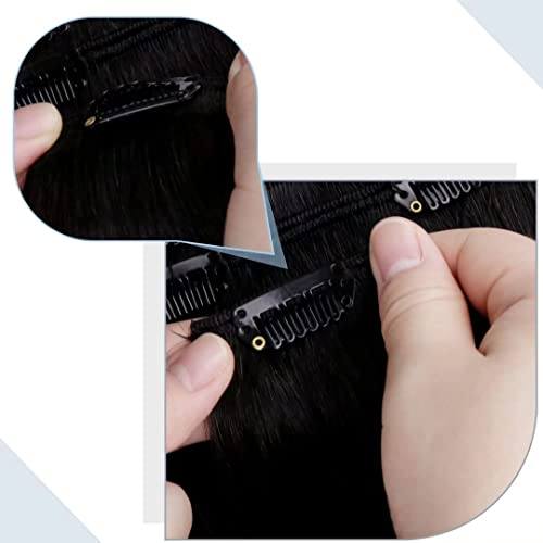 Black Hair Extensions Human Hair 20 Inches - Image 4