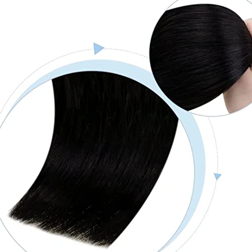 Black Hair Extensions Human Hair 20 Inches - Image 5