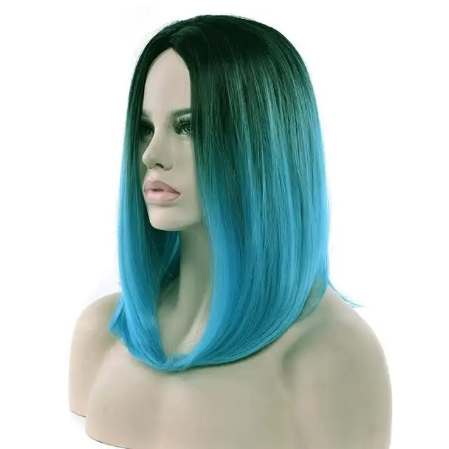 Black Ombre Rooted to Pastel Shade Cosplay Wig - Image 10