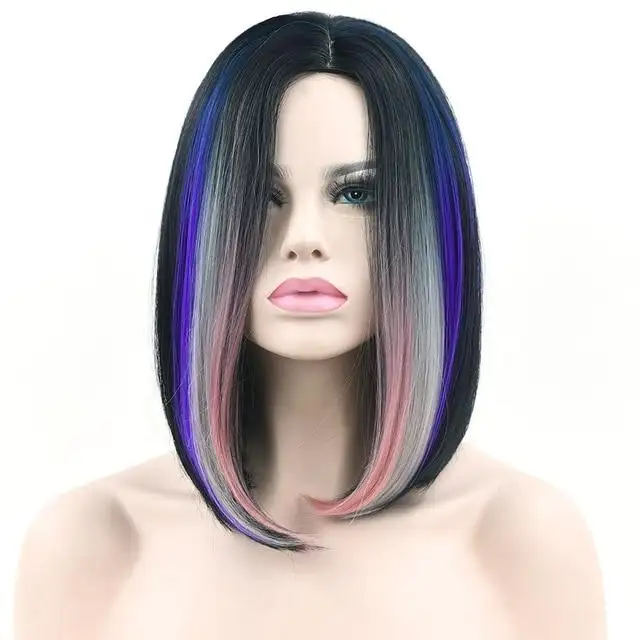 Black Ombre Rooted to Pastel Shade Cosplay Wig - Image 12